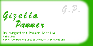 gizella pammer business card